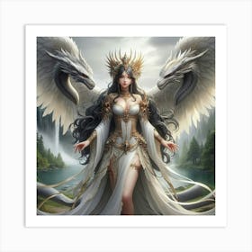 Angel Of The Forest Art Print