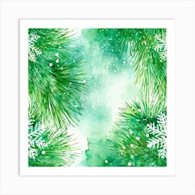 A Watercolour Style Depiction Of A Festive Environment Weaving Together Elements Of Magic And Celeb 1 Art Print