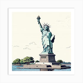 Statue Of Liberty 3 Art Print