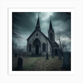 Dark Church Art Print