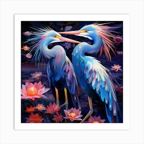 Lovebirds Art Print
