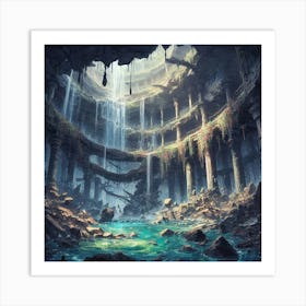 Ruins Of A City Art Print