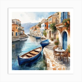 Greece Village 1 Art Print