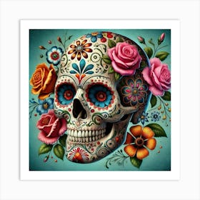 Tattoo Skull 1 Art Print