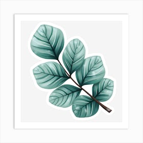 Green Leaf Art Print