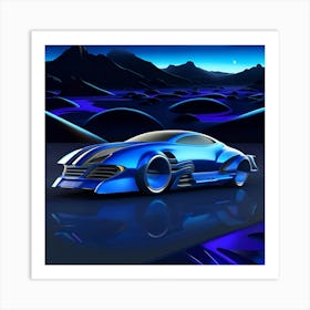 Futuristic Car 4 Art Print