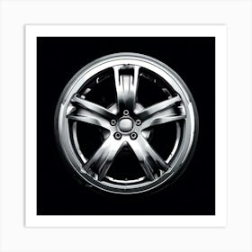 Rim Of A Car Wheel Art Print