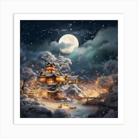 Illuminated Evergreen Dreams 1 Art Print