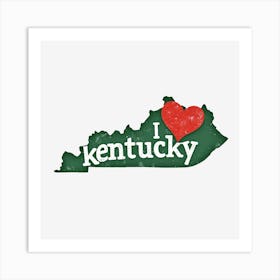 Kentucky State Art Print