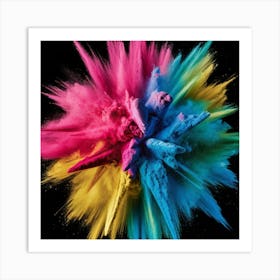 A beautiful sight of flying colors Art Print