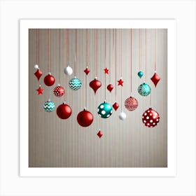 Christmas Ornaments 83 Art Print