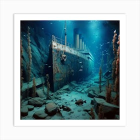 Titanic Under The Sea 3 Art Print