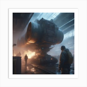 Futuristic City 10 Art Print