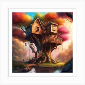 Tree House Art Print