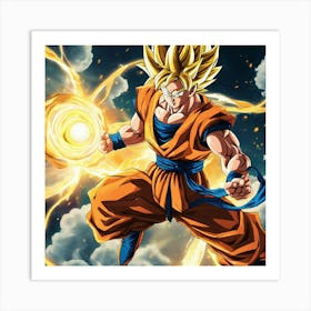 Dragon Ball Z Wallpaper 2 Art Print