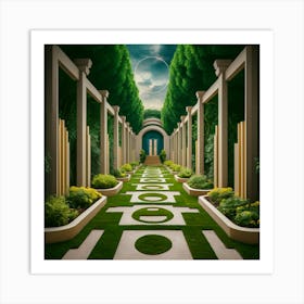 Art Deco Pathway Art Print