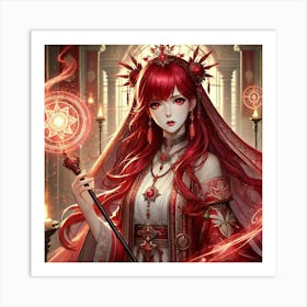 Priestess Kaida 3 Art Print