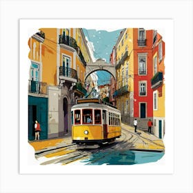 Lisbon Tram 1 Art Print