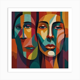 Two Faces Art Print