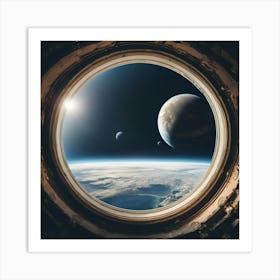 View From Spacecraft Window Art Print