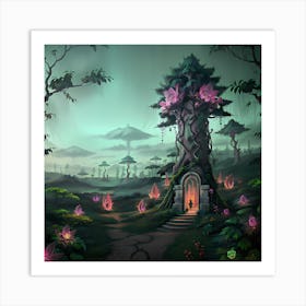 Fantasy Forest Art Print