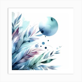 Watercolor Background 6 Art Print