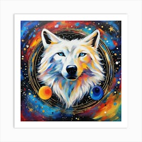 White Wolf Art Print