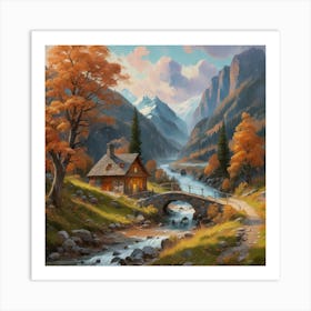 Autumn In The Mountains Art Print