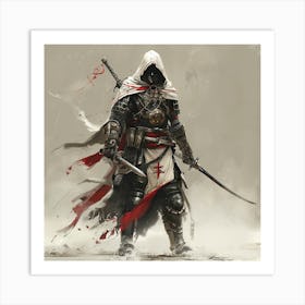 Myeera Templar Knight As A Samurai Mixed Together 1b4abaf6 046b 4b59 A228 2972c265b814 Art Print