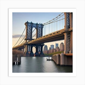 New York City Manhattan Bridge (5) Art Print