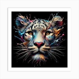 Snow Leopard Art Print