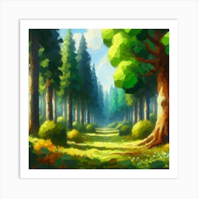 Forest Path Art Print