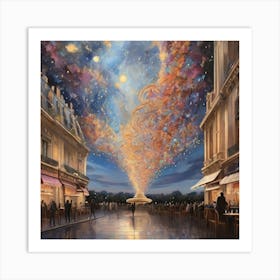 Paris At Night.6 Art Print