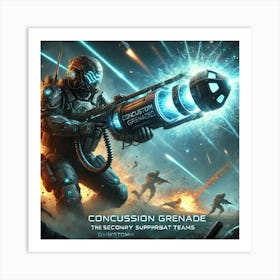 Sci Fi Concussion Grenades 1024x1024 Art Print