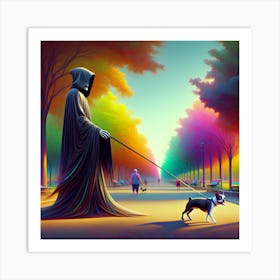 Time waits for No Dog XIII Art Print