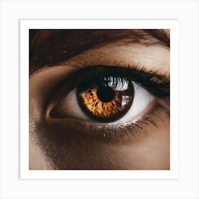 Close Up Of A Woman'S Eye 4 Art Print