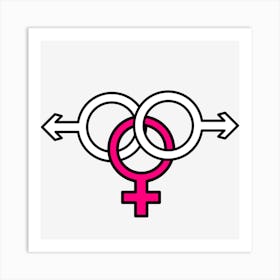 Gender Symbol Art Print