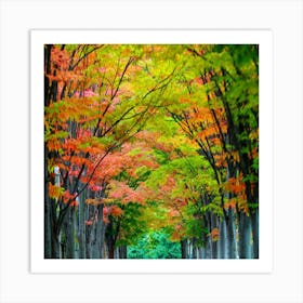 Autumn Trees Art Print