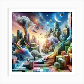 Cityscape 3 Art Print