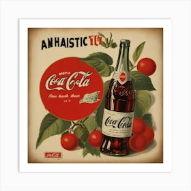 Default Default Vintage And Retro Coca Cola Advertising Aestet 1 (1) Art Print