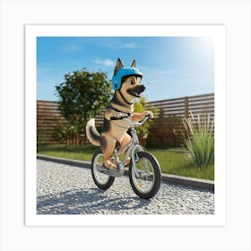 A 3d Render Of A German Shepherd Dog Rid Vnze9sycrh2fv42kaukl3q Dd2dyarvtqklqc2fxb31iw Póster