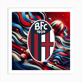 Bologna FC 1909 Logo Wall Art 9 Art Print