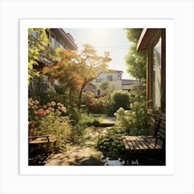 Garden In The City Art Print