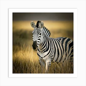 Firefly Zebra In A Mesmerizing Optical Illusion Of Stripes 11335 (2) Art Print