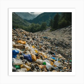 Garbage Pile In The Mountains Art Print