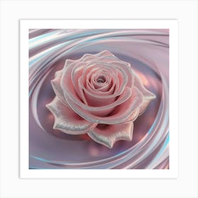 Pink Rose Art Print