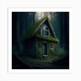 Abandoned Cabin In The Woods Art Print