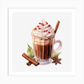 Hot Chocolate Illustration Art Print