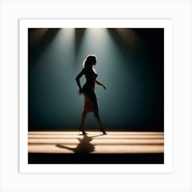 Silhouette Of A Woman 3 Art Print