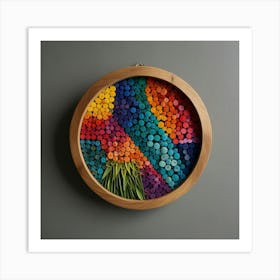 Colorful Hoop Art Art Print